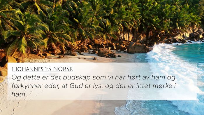 1 Johannes 1:5 NORSK Bible Verse Image
