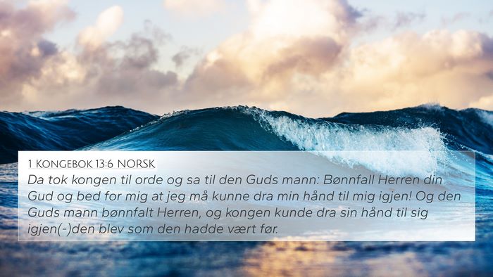 1 Kongebok 13:6 NORSK Bible Verse Image