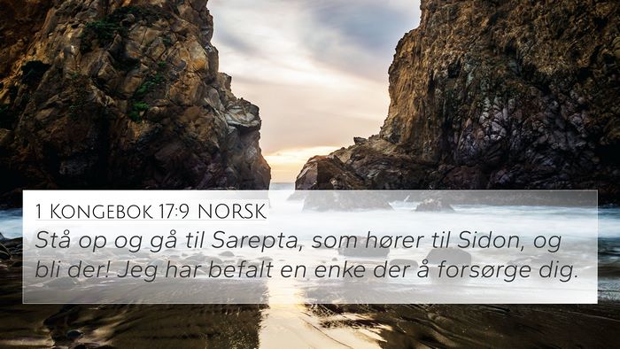 1 Kongebok 17:9 NORSK Bible Verse Image