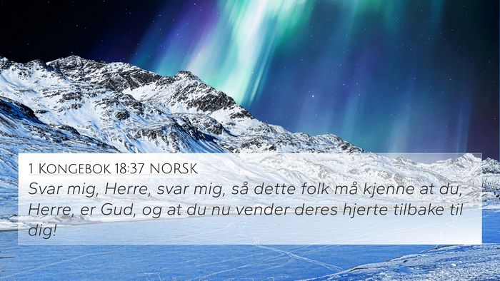 1 Kongebok 18:37 NORSK Bible Verse Image