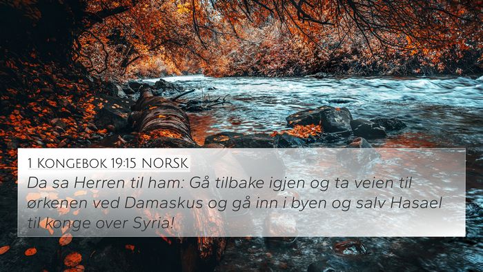 1 Kongebok 19:15 NORSK Bible Verse Image