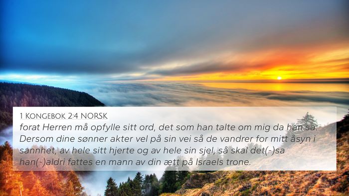 1 Kongebok 2:4 NORSK Bible Verse Image