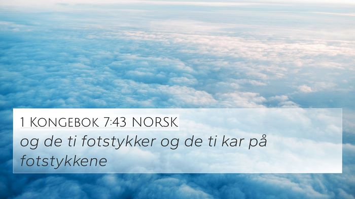 1 Kongebok 7:43 NORSK Bible Verse Image