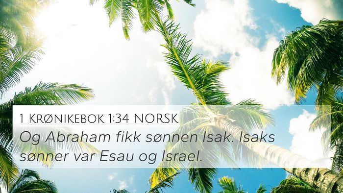 1 Krønikebok 1:34 NORSK Bible Verse Image
