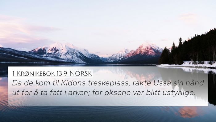 1 Krønikebok 13:9 NORSK Bible Verse Image