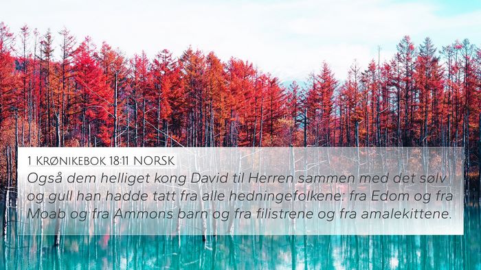 1 Krønikebok 18:11 NORSK Bible Verse Image