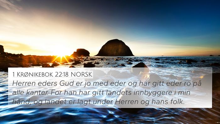 1 Krønikebok 22:18 NORSK Bible Verse Image