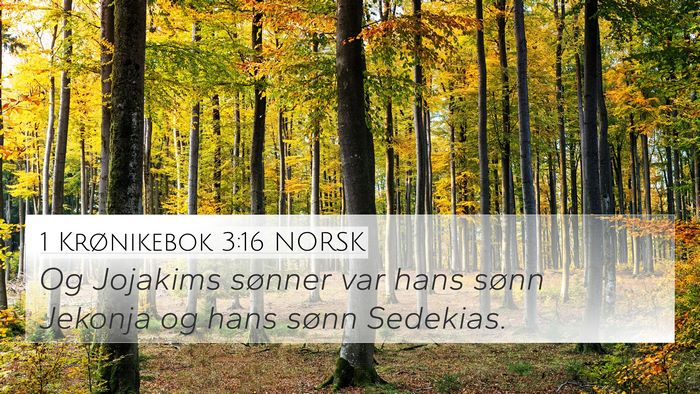 1 Krønikebok 3:16 NORSK Bible Verse Image