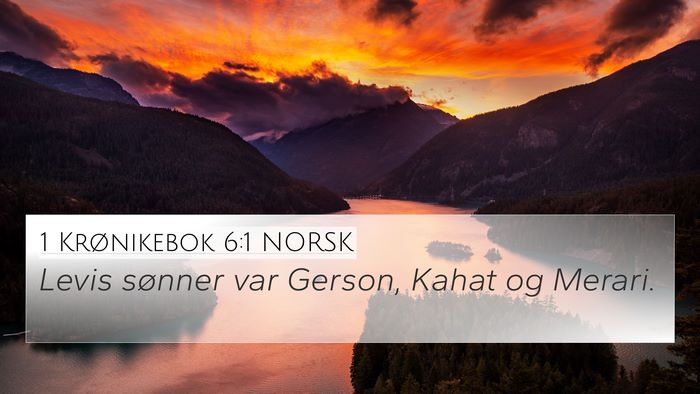 1 Krønikebok 6:1 NORSK Bible Verse Image