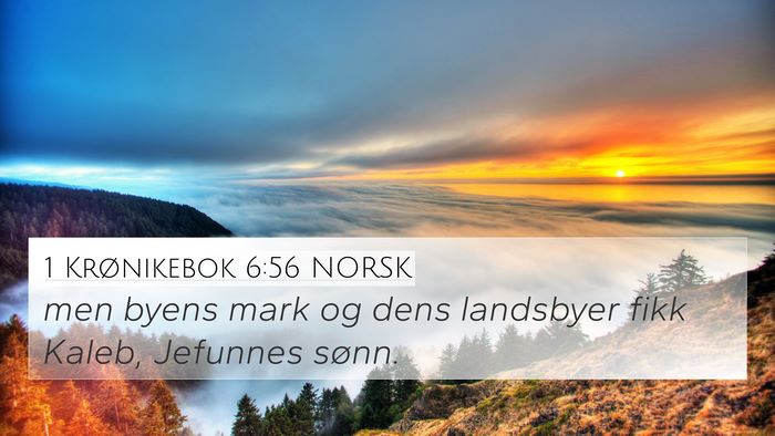 1 Krønikebok 6:56 NORSK Bible Verse Image