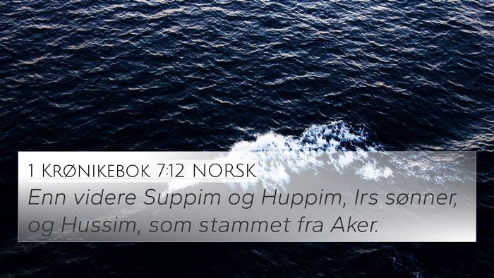 1 Krønikebok 7:12 NORSK Bible Verse Image