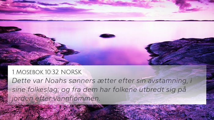 1 Mosebok 10:32 NORSK Bible Verse Image