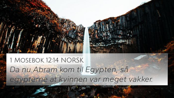 1 Mosebok 12:14 NORSK Bible Verse Image