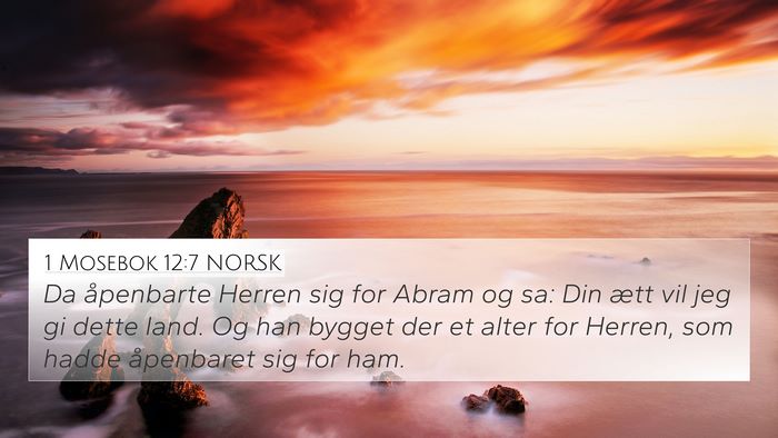 1 Mosebok 12:7 NORSK Bible Verse Image