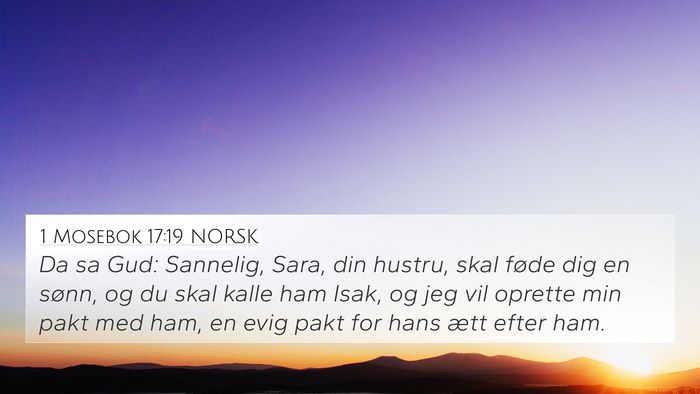 1 Mosebok 17:19 NORSK Bible Verse Image