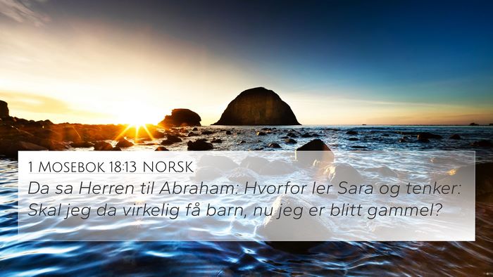 1 Mosebok 18:13 NORSK Bible Verse Image