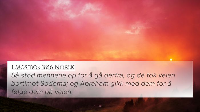 1 Mosebok 18:16 NORSK Bible Verse Image