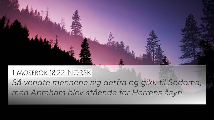 1 Mosebok 18:22 NORSK Bible Verse Image