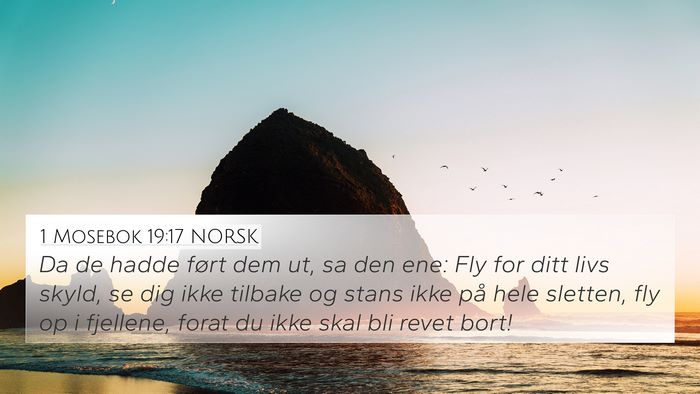 1 Mosebok 19:17 NORSK Bible Verse Image