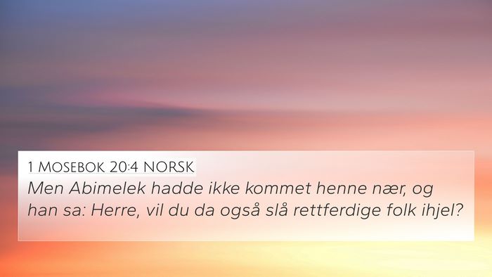 1 Mosebok 20:4 NORSK Bible Verse Image