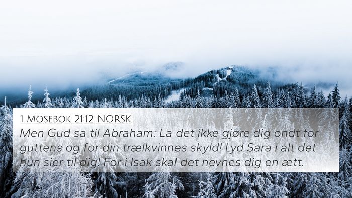 1 Mosebok 21:12 NORSK Bible Verse Image