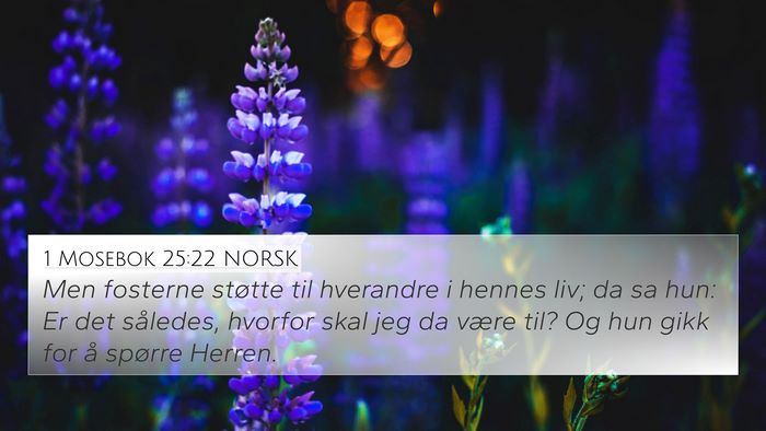 1 Mosebok 25:22 NORSK Bible Verse Image