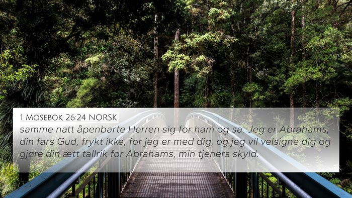 1 Mosebok 26:24 NORSK Bible Verse Image