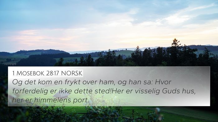 1 Mosebok 28:17 NORSK Bible Verse Image