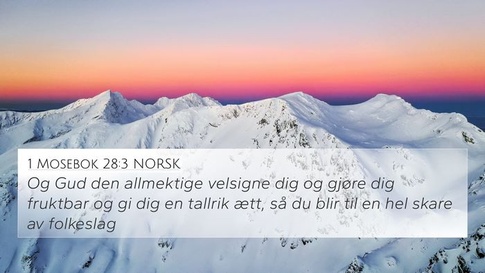 1 Mosebok 28:3 NORSK Bible Verse Image