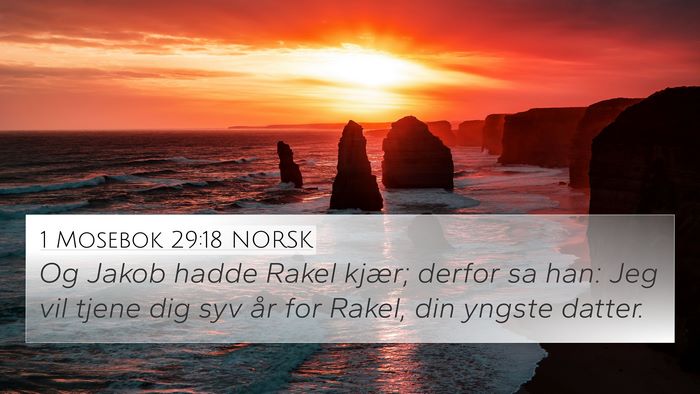 1 Mosebok 29:18 NORSK Bible Verse Image
