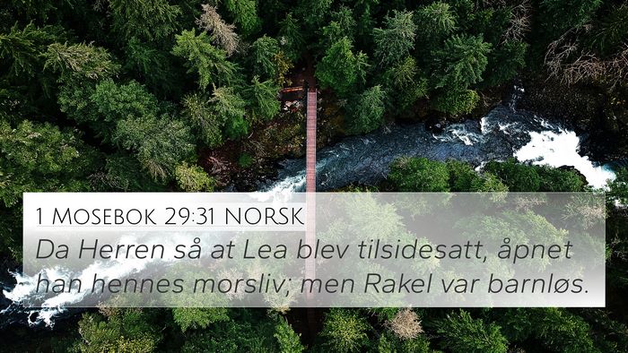 1 Mosebok 29:31 NORSK Bible Verse Image