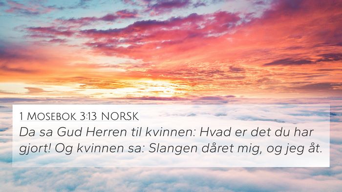1 Mosebok 3:13 NORSK Bible Verse Image