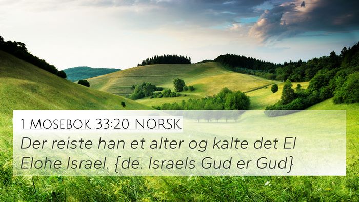 1 Mosebok 33:20 NORSK Bible Verse Image