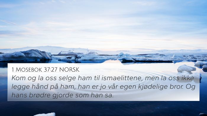 1 Mosebok 37:27 NORSK Bible Verse Image