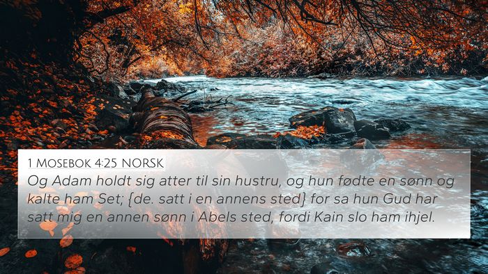 1 Mosebok 4:25 NORSK Bible Verse Image