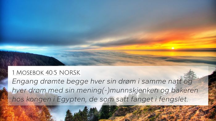 1 Mosebok 40:5 NORSK Bible Verse Image