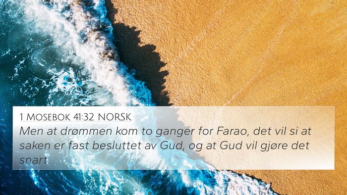 1 Mosebok 41:32 NORSK Bible Verse Image
