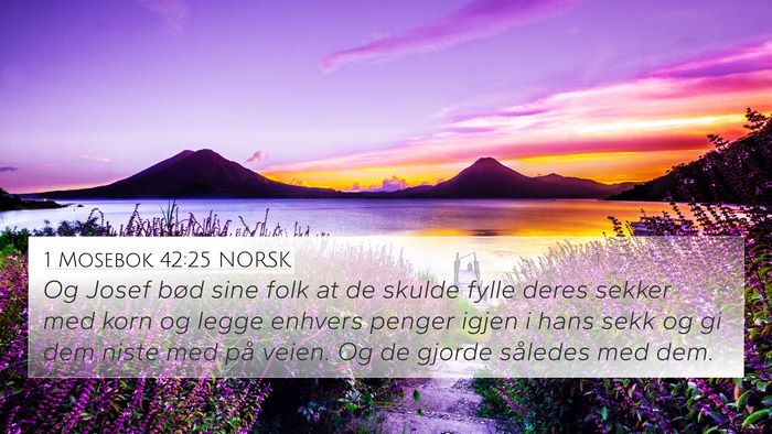 1 Mosebok 42:25 NORSK Bible Verse Image