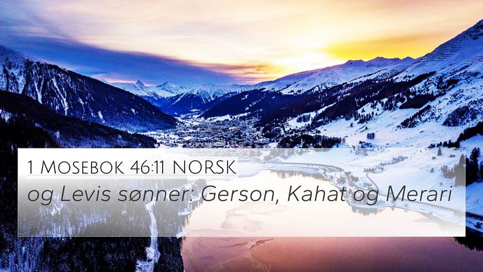 1 Mosebok 46:11 NORSK Bible Verse Image