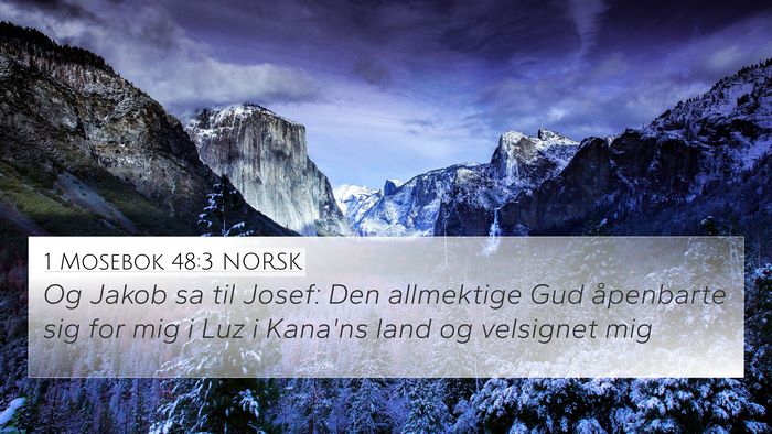 1 Mosebok 48:3 NORSK Bible Verse Image