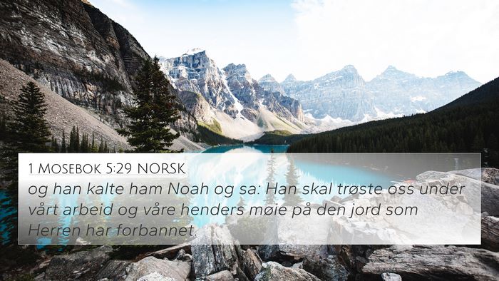 1 Mosebok 5:29 NORSK Bible Verse Image