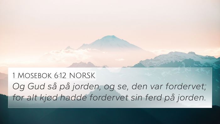 1 Mosebok 6:12 NORSK Bible Verse Image