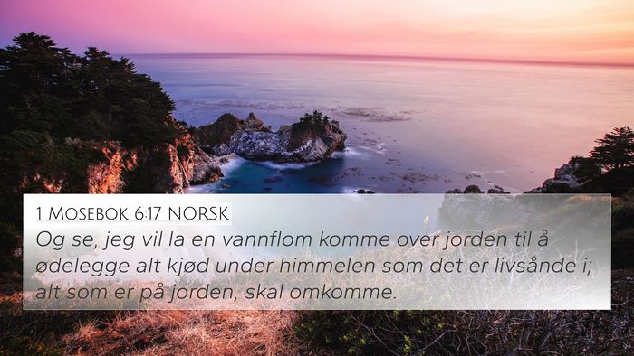 1 Mosebok 6:17 NORSK Bible Verse Image