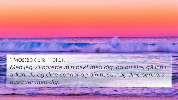 1 Mosebok 6:18 NORSK Bible Verse Image
