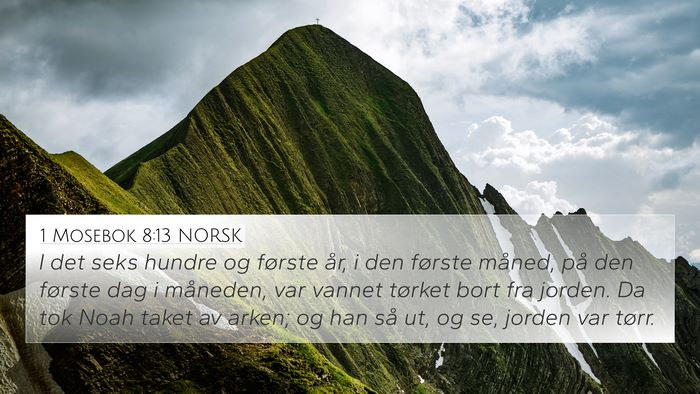 1 Mosebok 8:13 NORSK Bible Verse Image