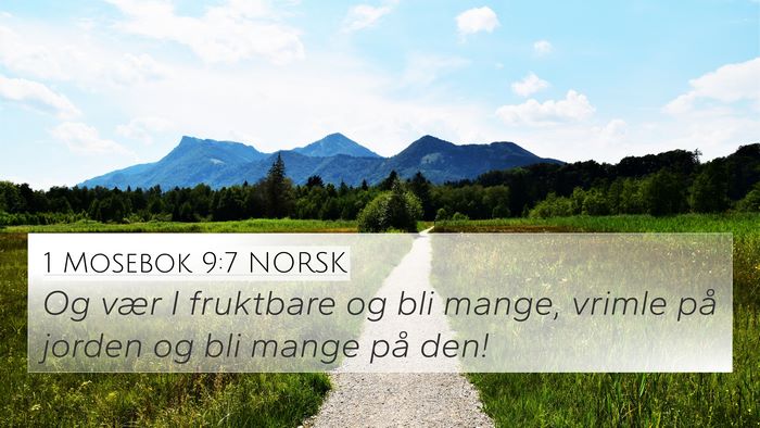 1 Mosebok 9:7 NORSK Bible Verse Image