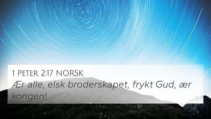 1 Peter 2:17 NORSK Bible Verse Image