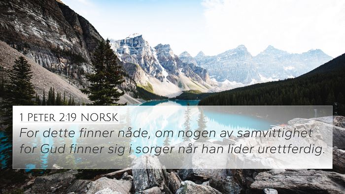 1 Peter 2:19 NORSK Bible Verse Image