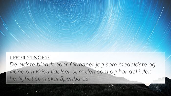 1 Peter 5:1 NORSK Bible Verse Image