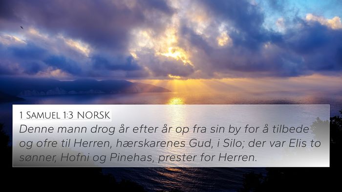 1 Samuel 1:3 NORSK Bible Verse Image